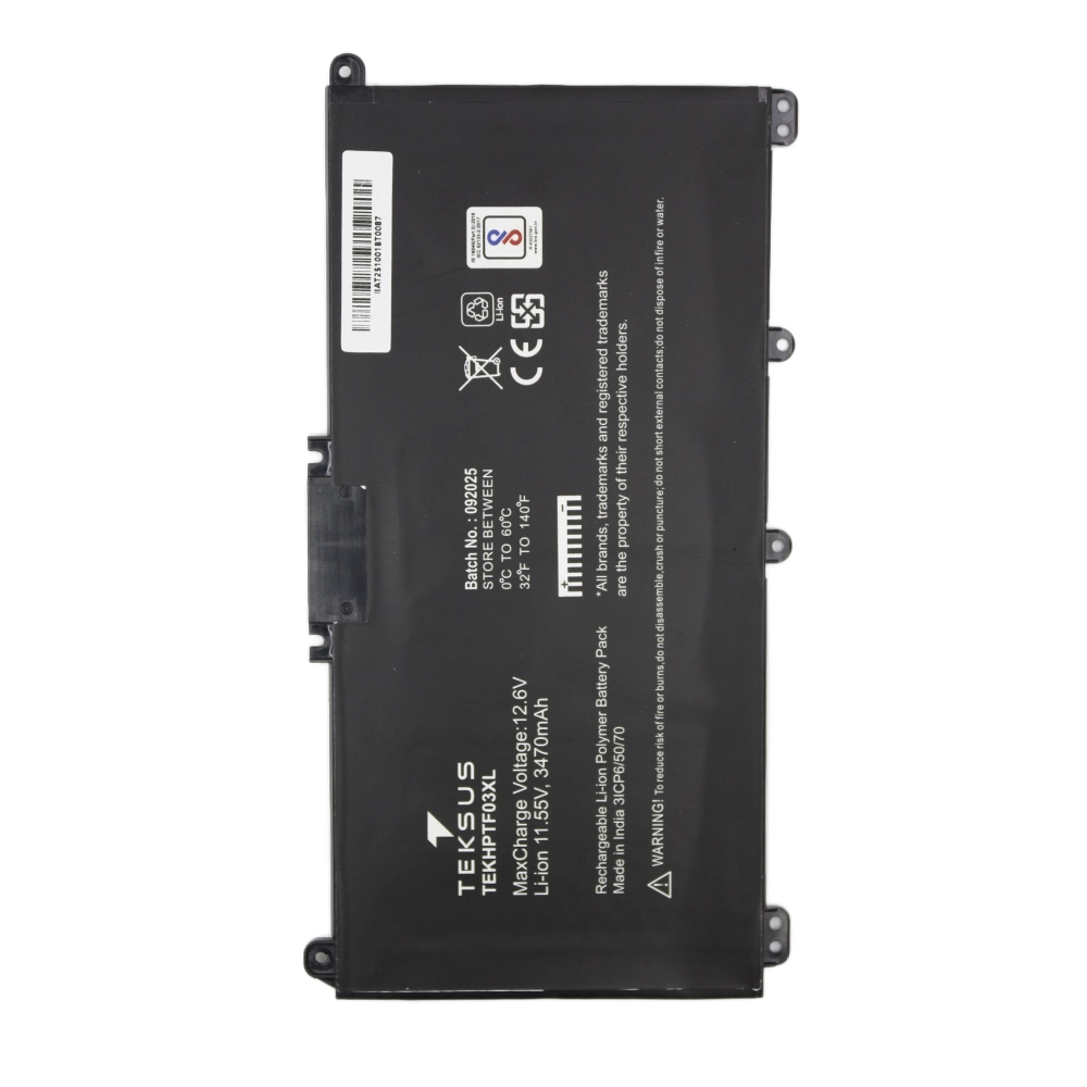 Teksus Laptop Battery Compatible For HP TF03XL 3C view 3